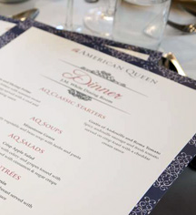 Dining at
American Queen Steamboat Company – Lower Mississippi River Cruises
in New Orleans