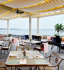 Dining at
The Chanler at Cliff Walk
in Newport