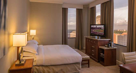 King Corner Room at Hilton St. Louis Downtown at the Arch | St. Louis Missouri Accommodations ...