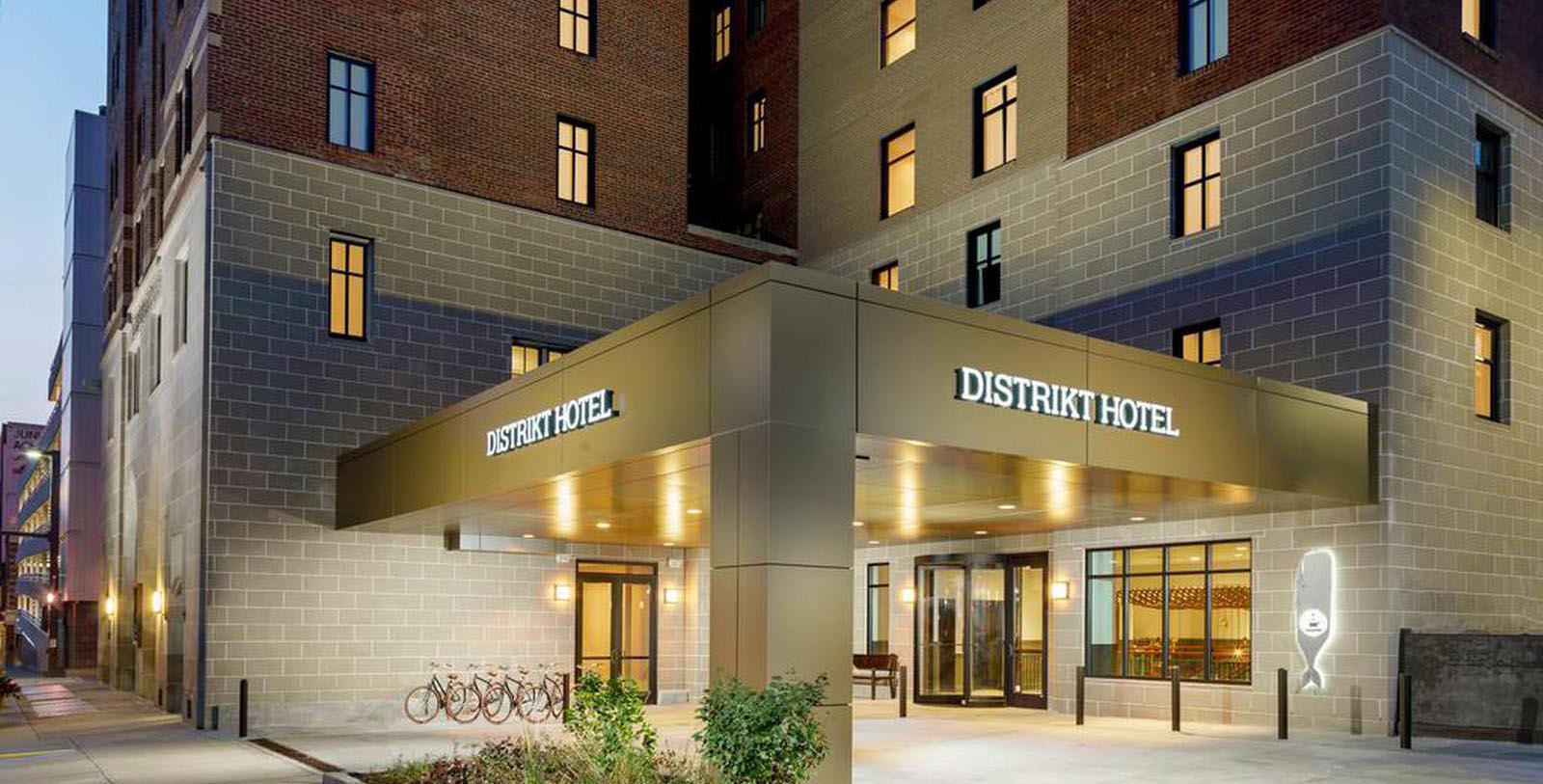 Image of Hotel Exterior at Distrikt Hotel Pittsburgh, Curio Collection by Hilton, 1924, Member of Historic Hotels of America, in Pittsburgh, Pennsylvania, Special Offers, Discounted Rates, Families, Romantic Escape, Honeymoons, Anniversaries, Reunions