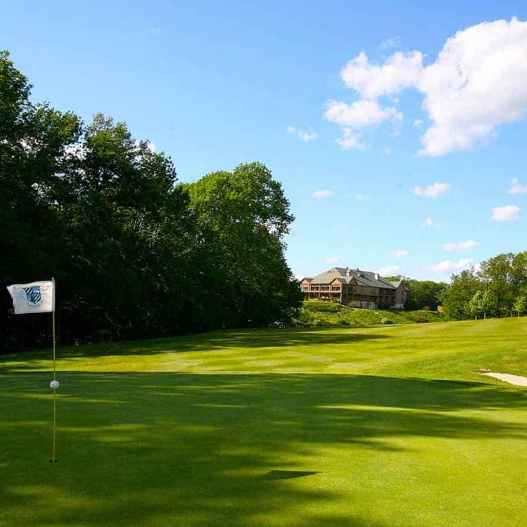 Image of Golf Course Green, Skytop Lodge, 1928, Member of Historic Hotels of America, in Skytop, Pennsylvania.