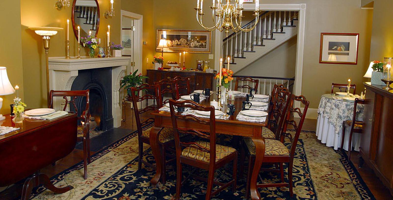 Image of Dining Room at The Sayre Mansion, 1858, Member of Historic Hotels of America, in Bethlehem, Pennsylvania, Taste