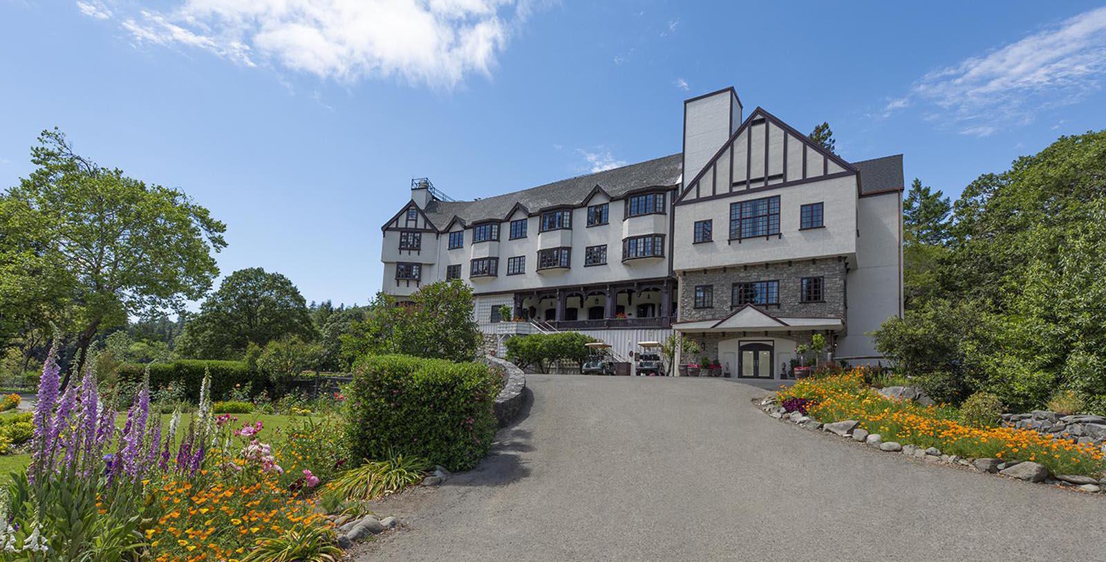Discover the original Tudor Revival-style architecture of the Benbow Inn.