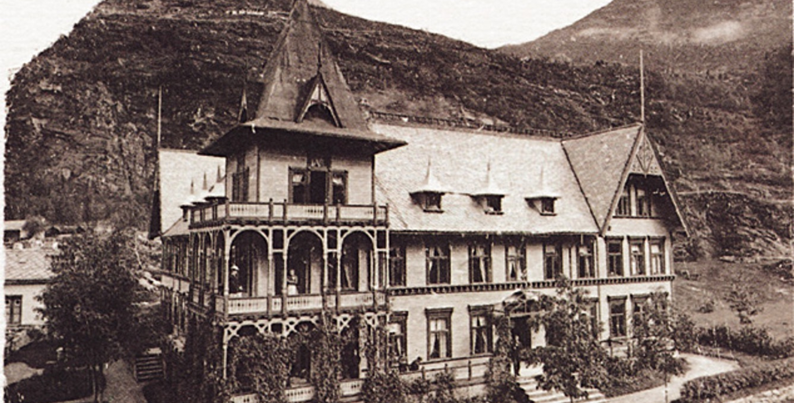 Historical image of Hotel Union Geiranger in Geiranger, Norway, 1891, a member of Historic Hotels Worldwide since 2023
