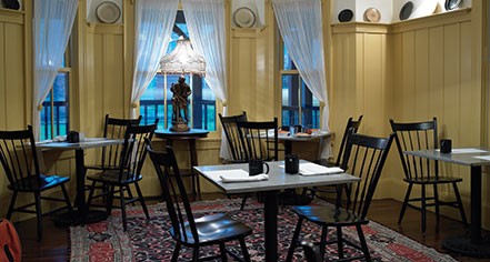 Dining at
The Porches Inn
in North Adams