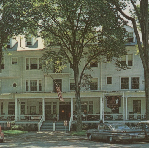 Historical Image of Exterior Circa 1970s, The Red Lion Inn, 1773, Member of Historic Hotels of America, in Stockbridge, Massachusetts.