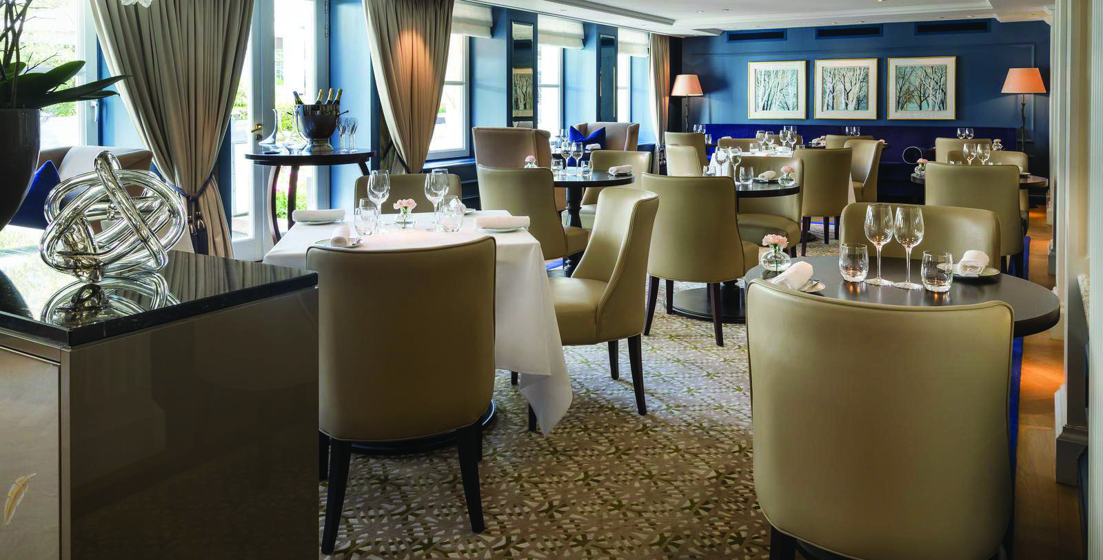 Image of Dining Room at Goldfinch Brasserie at Waldorf Astoria Amsterdam, 1650, Member of Historic Hotels Worldwide, in Amsterdam, Netherlands, Taste