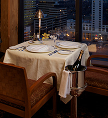 Dining at
Hotel Captain Cook
in Anchorage