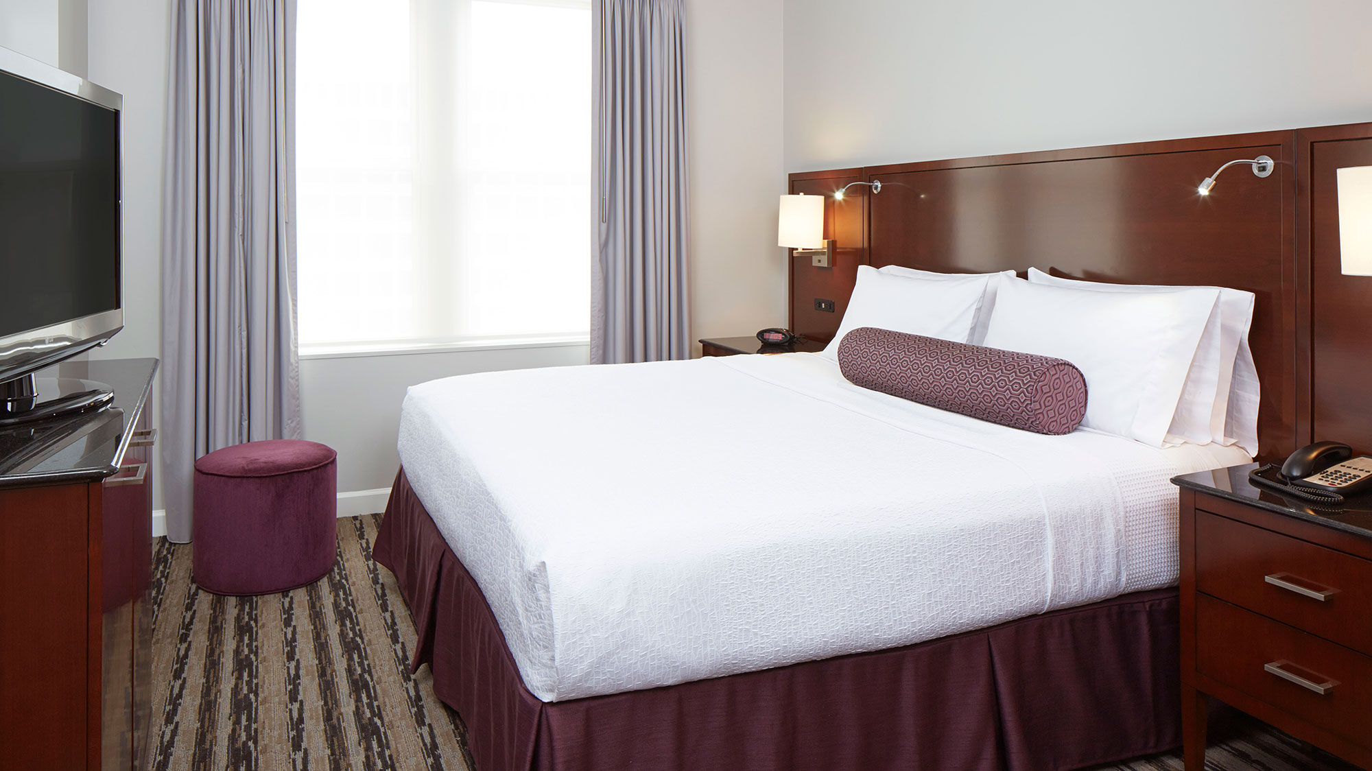 Georgian Terrace guest room with king bed