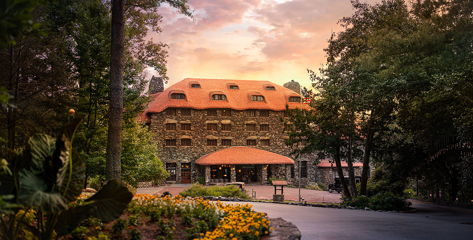 Image of Hotel Exterior The Omni Grove Park Inn, 1913, Member of Historic Hotels of America, in Asheville, North Carolina, Overview