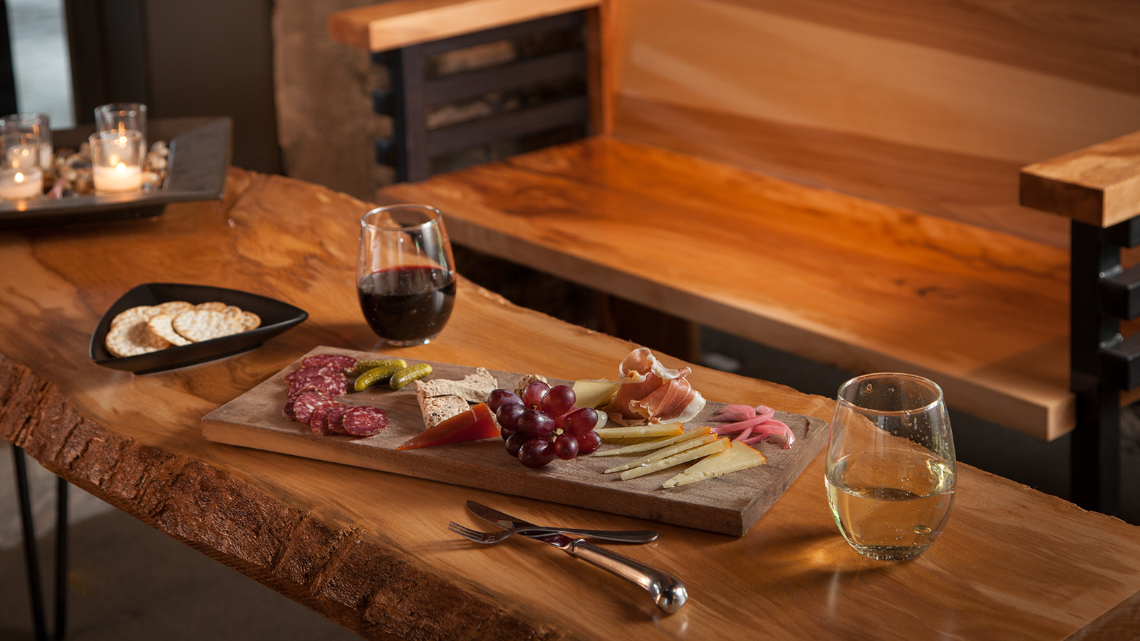 Taste local wine and small plates at Glass-wine.bar.kitchen.