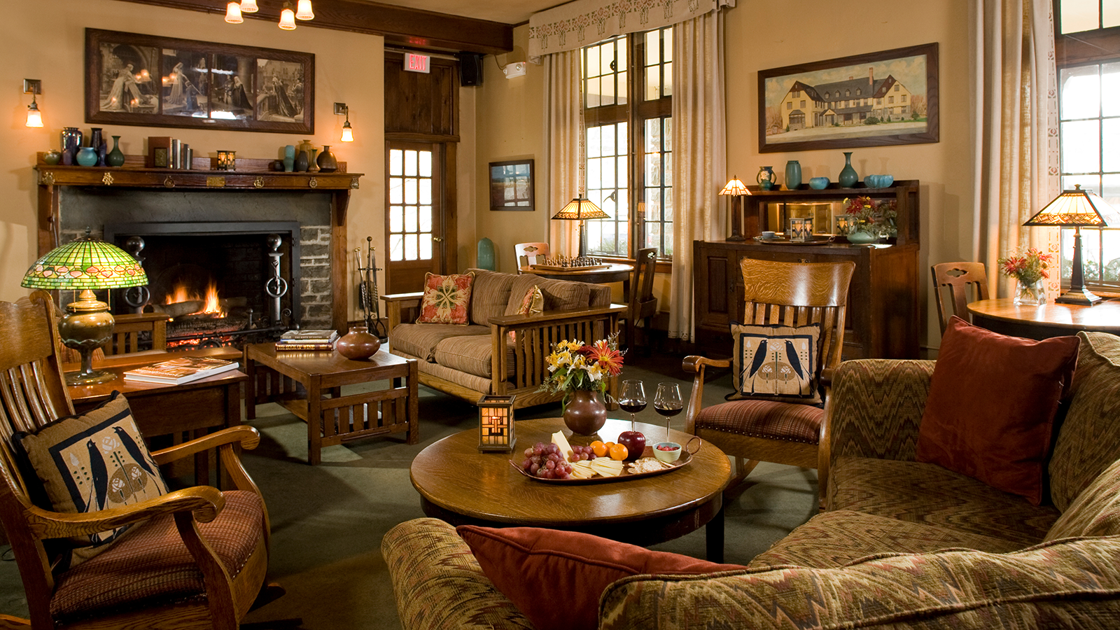 Image of Hotel Lounge at The Settlers Inn at Bingham Park, 1927, Member of Historic Hotels of America, in Hawley, Pennsylvania, Discover