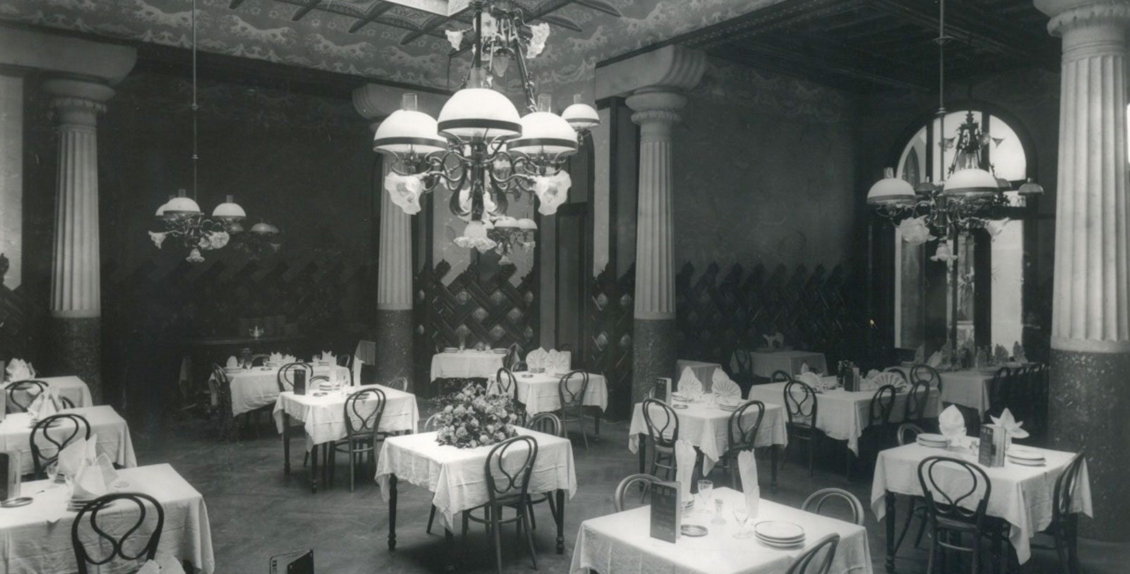 Historic Image of Sala de les Sirenes, Hotel España, 1859, a Member of Historic Hotels Worldwide in Barcelona, Spain, Discover
