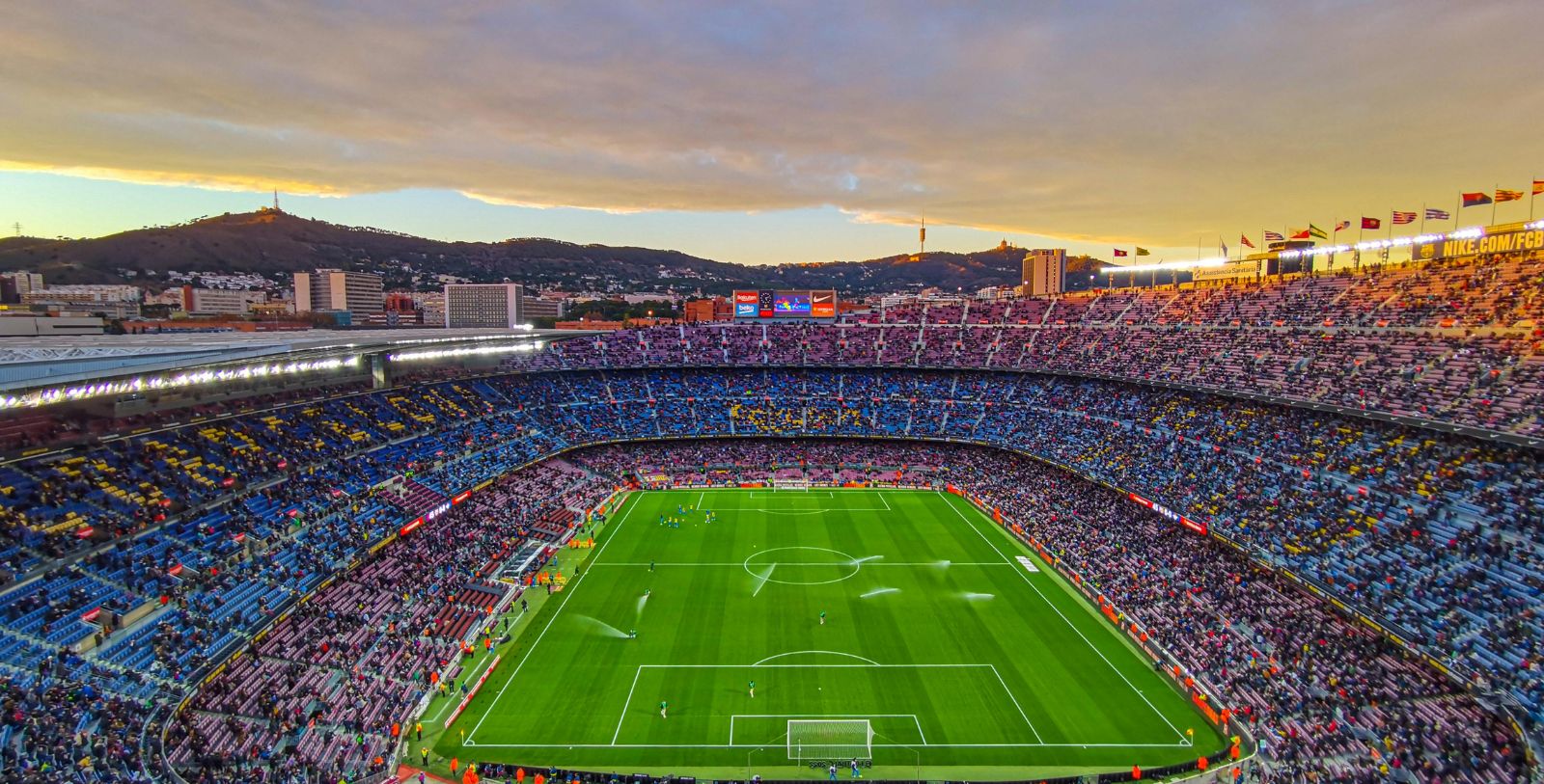 Experience an exhilarating fútbol game at Camp Nou, Europe’s largest sports stadium.