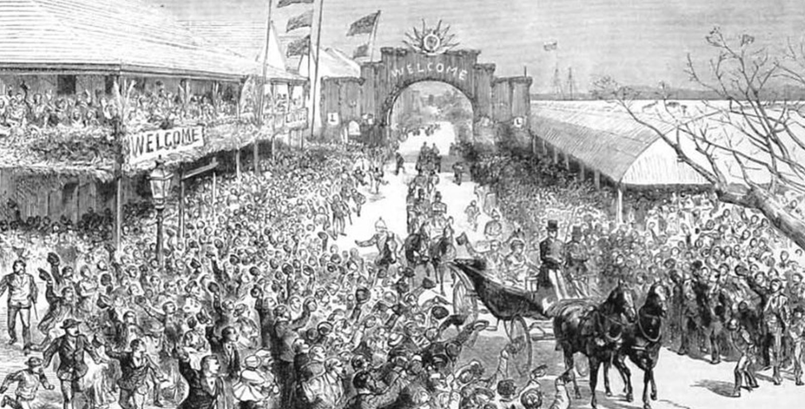Historical Image of Princess Louise's arrival, Hamilton Princess & Beach Club, A Fairmont Managed Hotel, 1885, Member of Historic Hotels Worldwide, in Hamilton, Bermuda, History Mystery