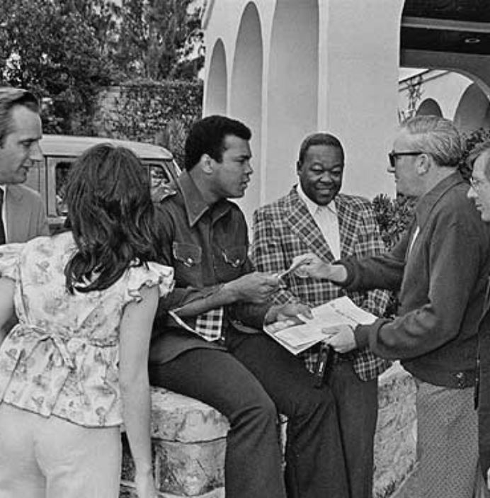 Historical Image of Muhammad Ali at Hamilton Princess & Beach Club- A Fairmont Managed Hotel, 1885, Member of Historic Hotels Worldwide, in Hamilton, Bermuda.