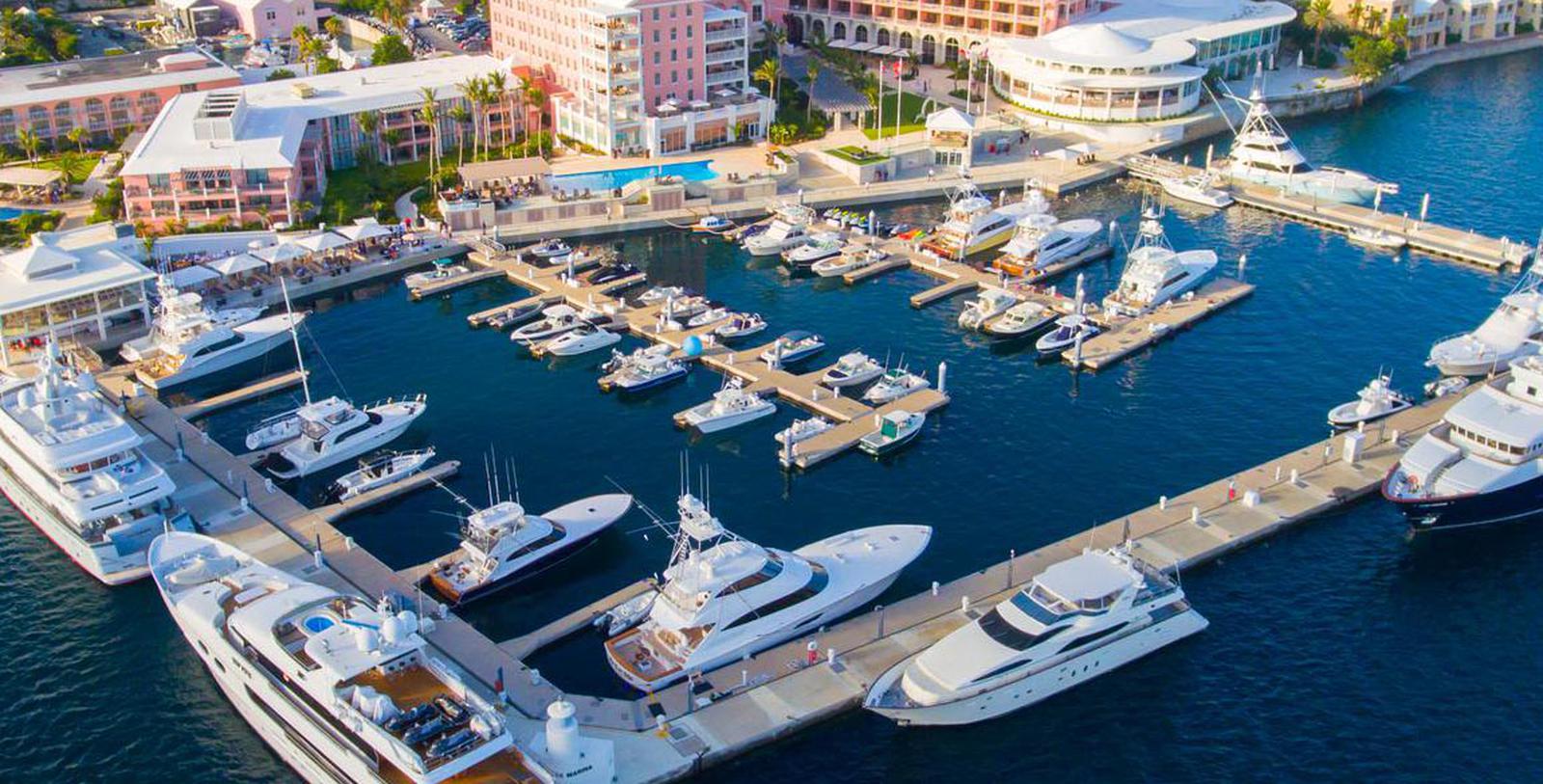 Image of Hotel Exterior & Marina, Hamilton Princess & Beach Club, A Fairmont Managed Hotel, Hamilton, Bermuda, 1885, Member of Historic Hotels Worldwide, Special Offers, Discounted Rates, Families, Romantic Escape, Honeymoons, Anniversaries, Reunions