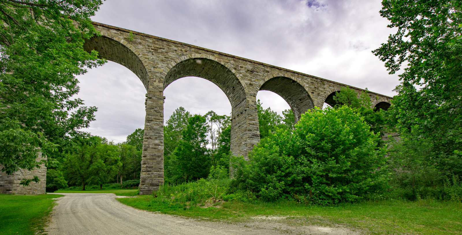 Image of Starrucca Viaduct near The Chestnut Inn, 1927, Member of Historic Hotels of America since 2023, in Deposit, New York