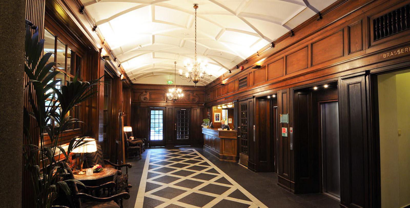 Image of Hotel Lobby, Grand Terminus, Bergen, Norway, 1928, Member of Historic Hotels Worldwide, Discover