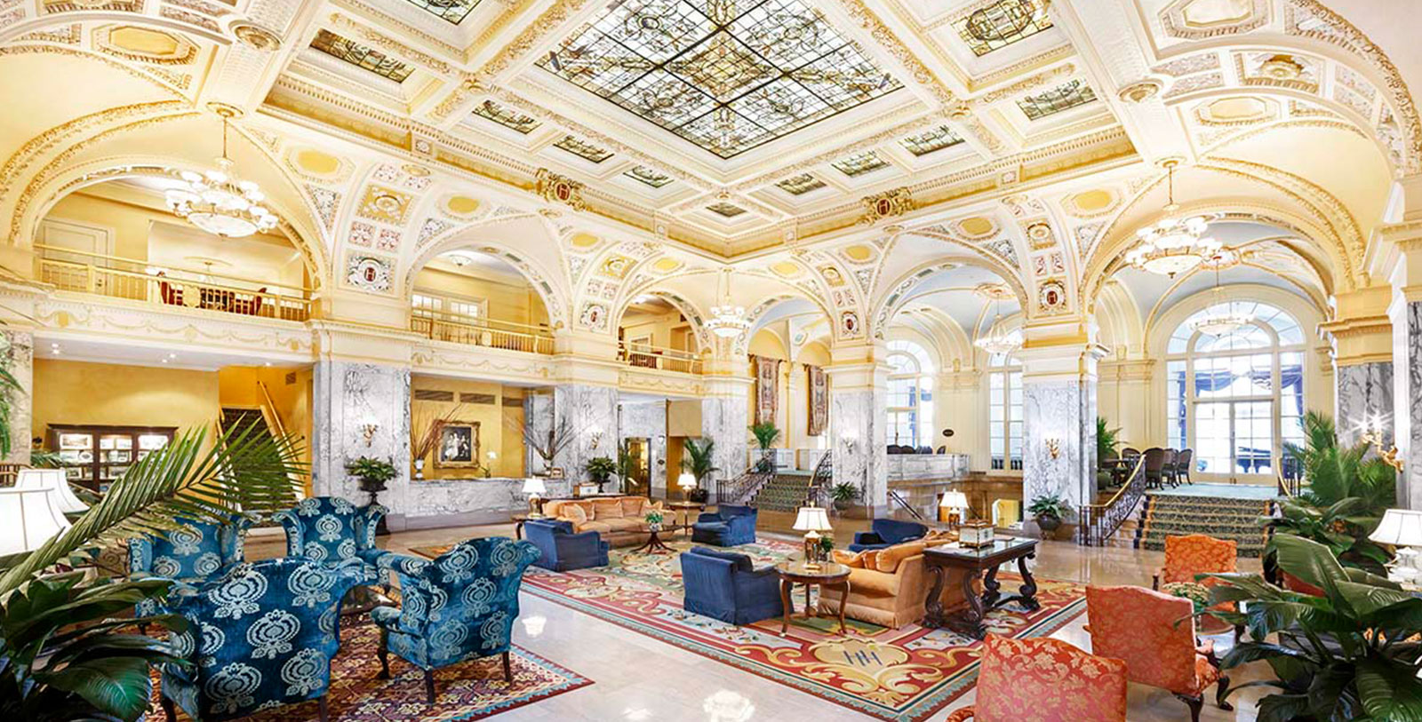 Image of Lobby, The Hermitage Hotel, 1910, Member of Historic Hotels of America, in Nashville, Tennessee, Hot Deals