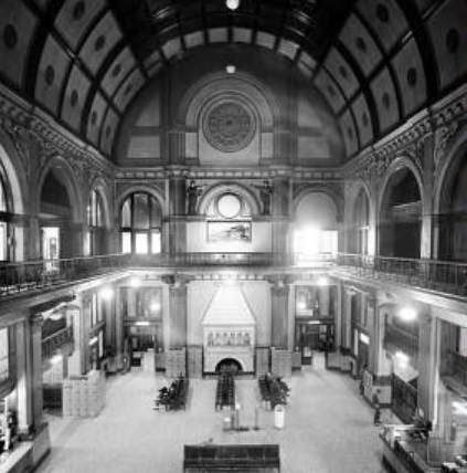 Historical Image of Lobby, The Union Station Nashville Yards, 1900, Member of Historic Hotels of America, in Nashville, Tennessee.