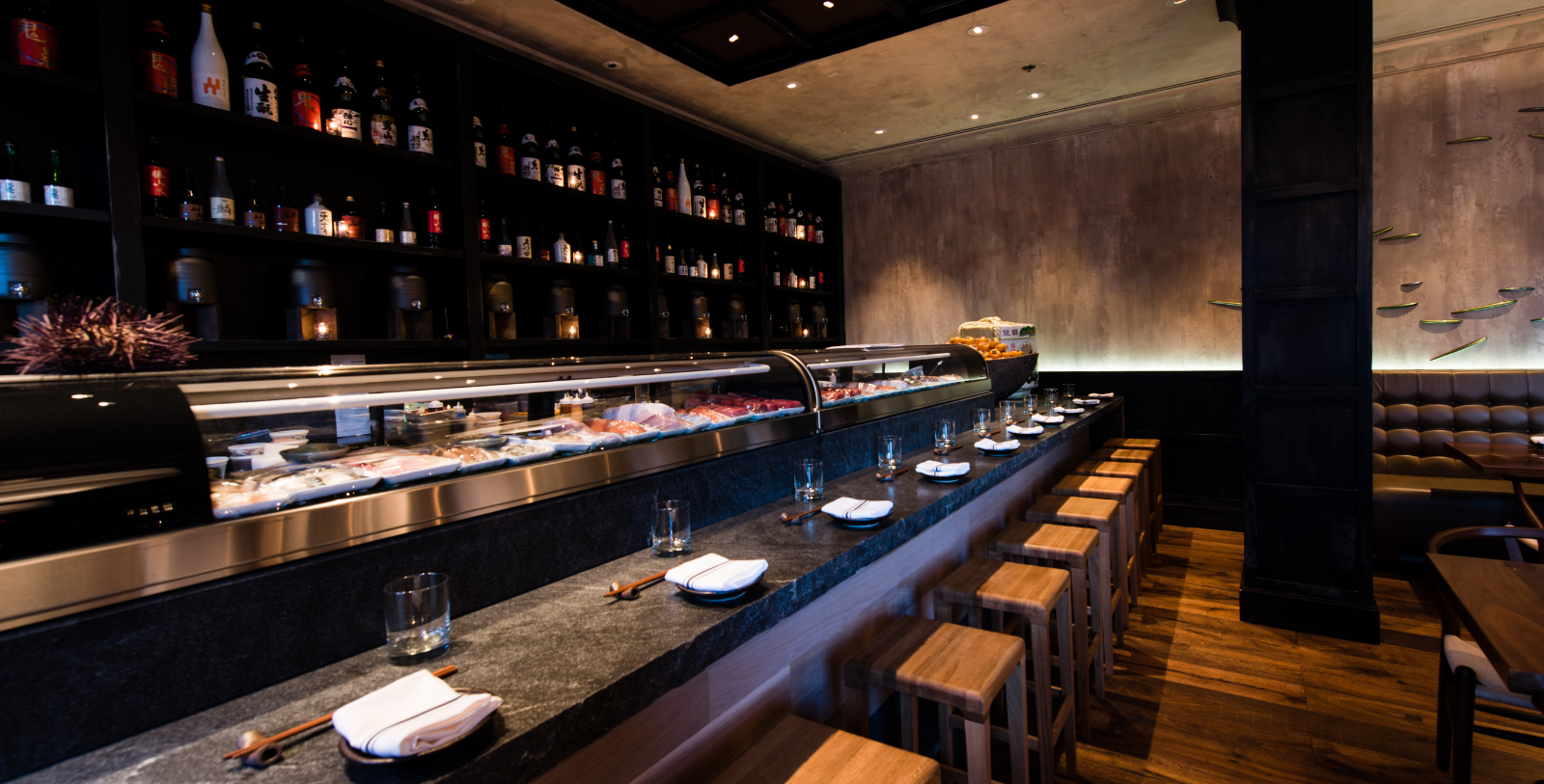 Taste the innovative sushi and sashimi at UNI, the hotel’s Zagat-rated Japanese izakaya.