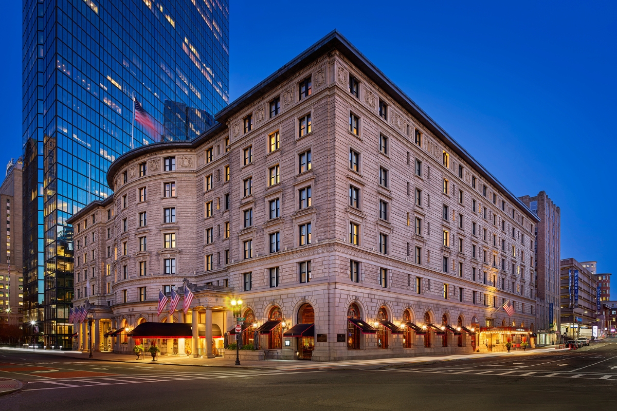 Image of hotel exterior at Fairmont Copley Plaza, 1912, Member of Historic Hotels of America, in Boston, Massachusetts, Special Offers, Discounted Rates, Families, Romantic Escape, Honeymoons, Anniversaries, Reunions