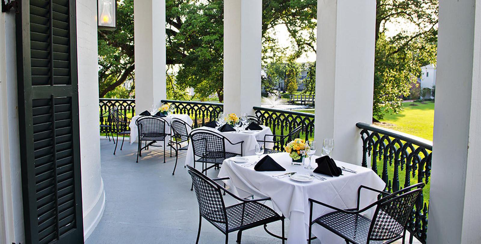 Image of The Manson Restaurant Patio, Nottoway Plantation and Resort, White Castle, Louisiana, 1859, Member of Historic Hotels of America, Taste