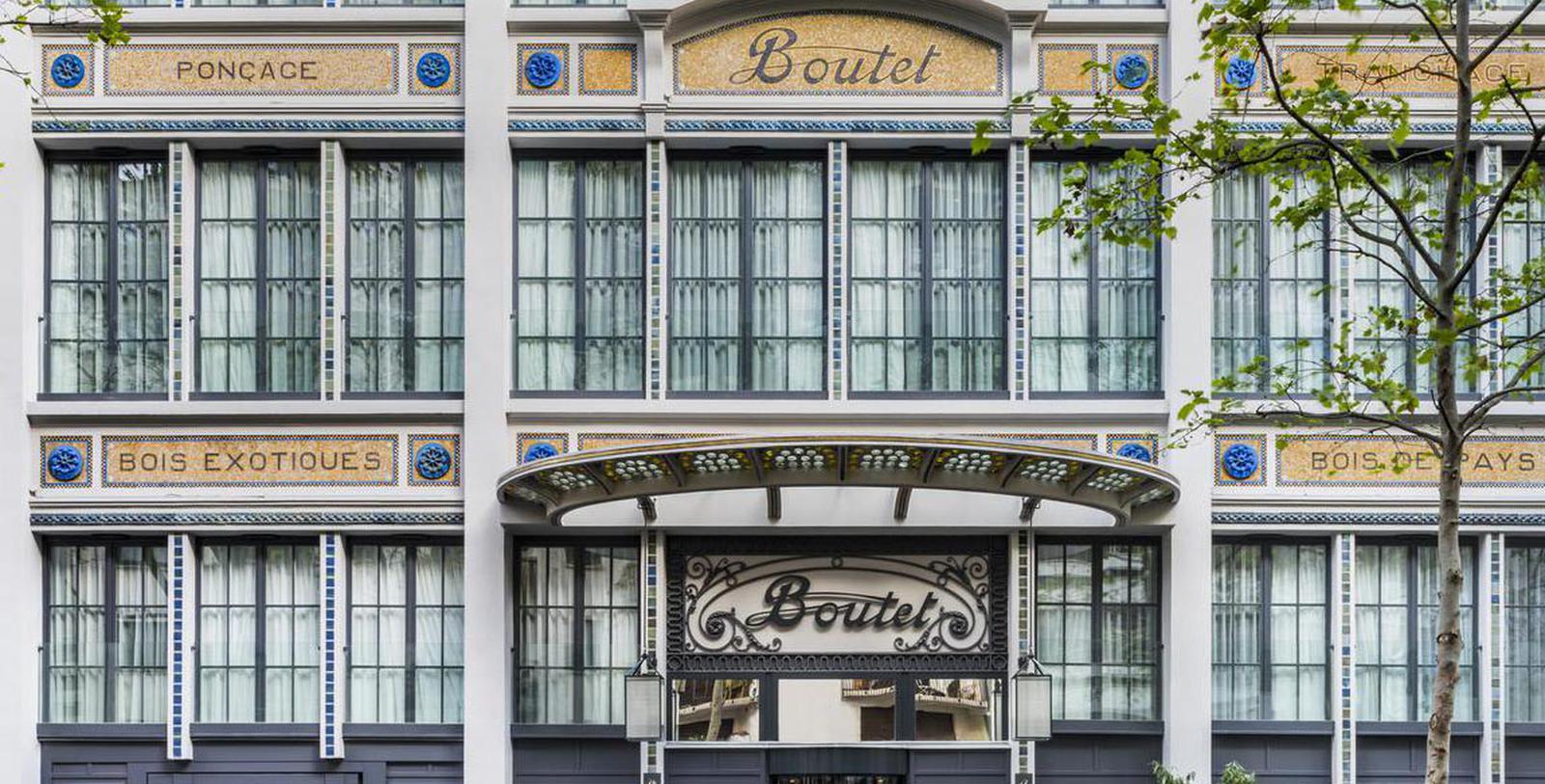 Image of Guestroom Interior with Balcony Hôtel Paris Bastille Boutet - MGallery by Sofitel, 1926, Member of Historic Hotels Worldwide, in Paris, France, Explore