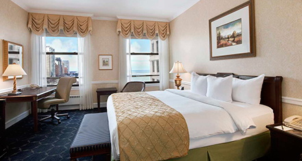 Accommodations:
The Drake Hotel
in Chicago