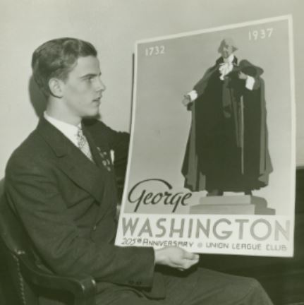 Historical Image of Poster Design Contest Circa 1930, Union League Club of Chicago, 1886, Member of Historic Hotels of America, in Chicago, Illinois.