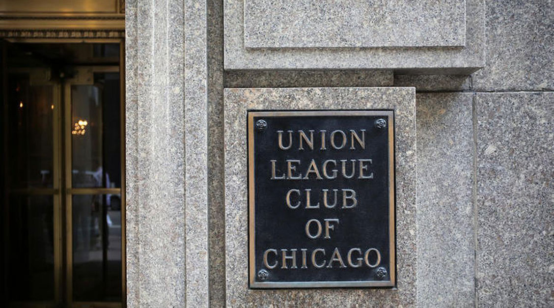 Image of Club Signage, Union League Club of Chicago, 1886, Member of Historic Hotels of America, in Chicago, Illinois.