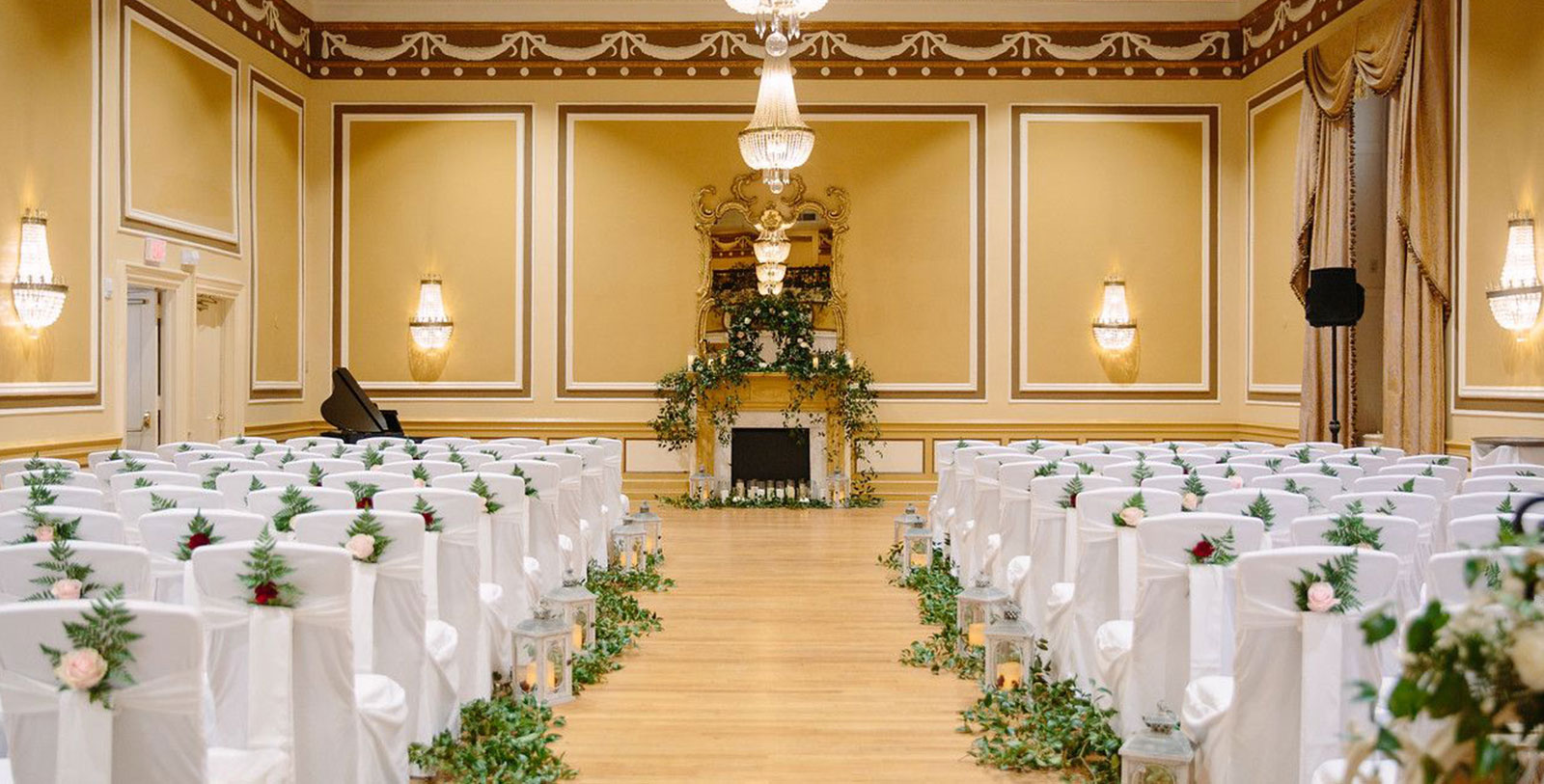 Image of Colonial Ballroom setup for a Wedding, Francis Marion Hotel, 1924, Member of Historic Hotels of America, in Charleston, South Carolina, Request for Proposal