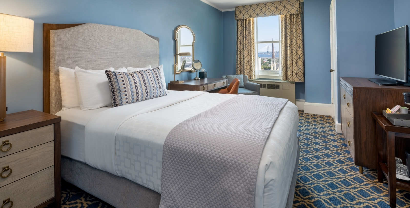 Image of guestroom at Francis Marion Hotel, 1924, Member of Historic Hotels of America, in Charleston, South Carolina, Accommodations