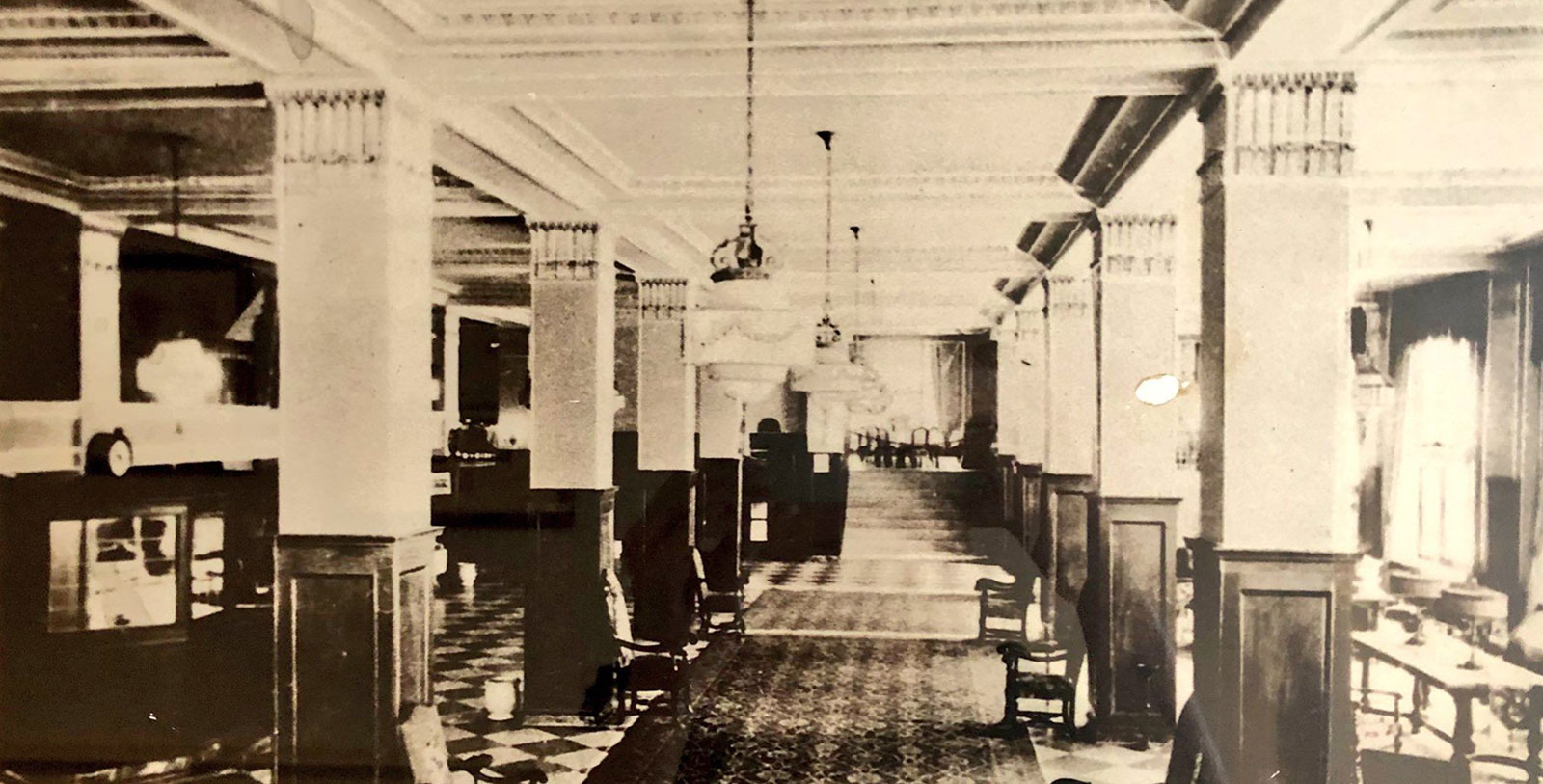 Historic Interior of Francis Marion Hotel in Charleston, South Carolina