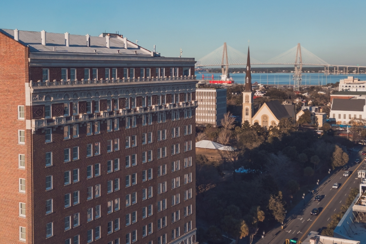 Image of hotel lobby at Francis Marion Hotel, 1924, Member of Historic Hotels of America, in Charleston, South Carolina, Special Offers, Discounted Rates, Families, Romantic Escape, Honeymoons, Anniversaries, Reunions