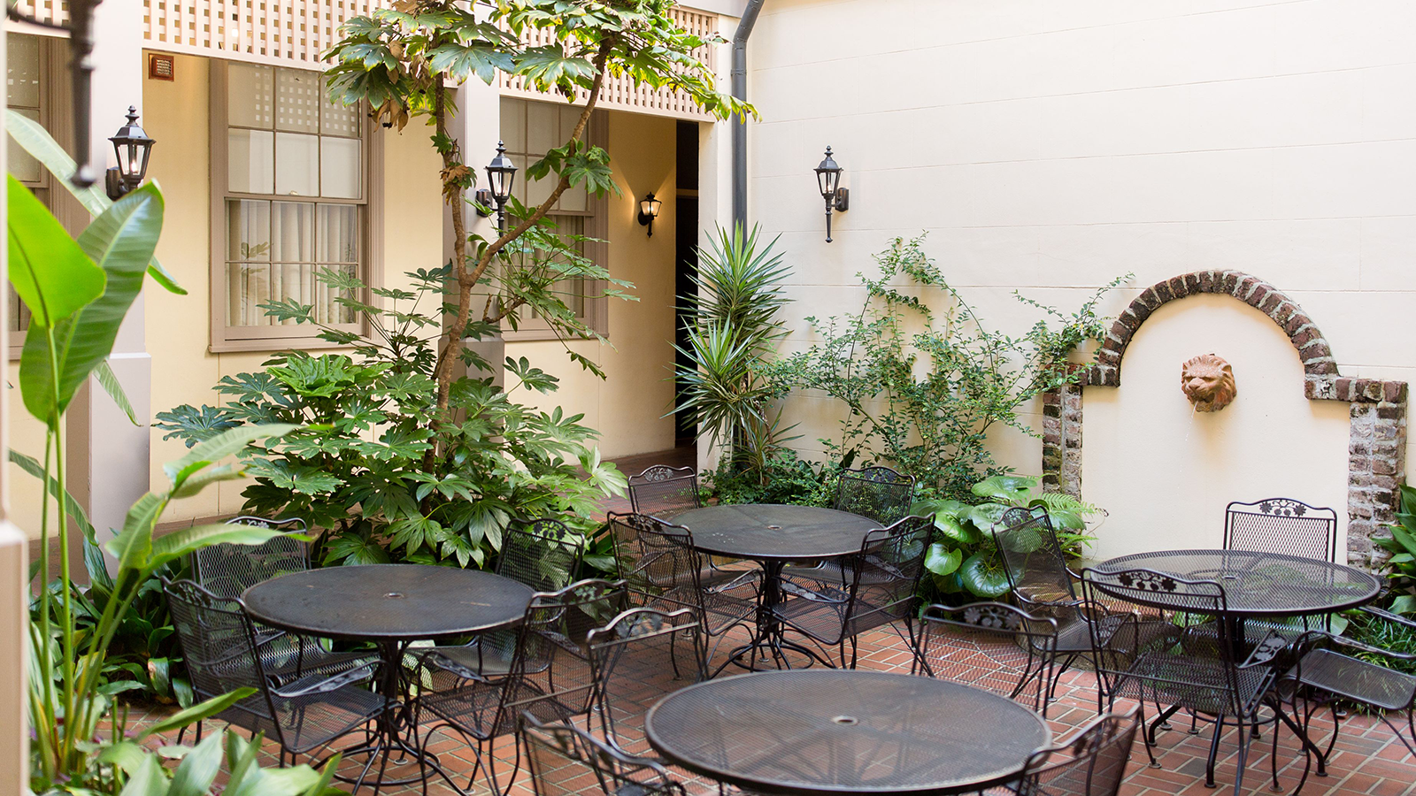 Image of courtyard, Kings Courtyard Inn in Charleston, South Carolina, 1853, Member of Historic Hotels of America, Explore