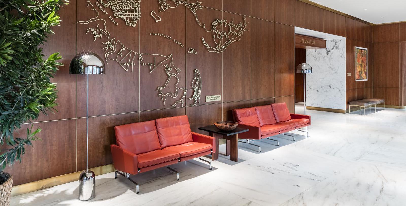 Image of Lobby The Dewberry, 1964, Member of Historic Hotels of America, in Charleston, South Carolina, Explore