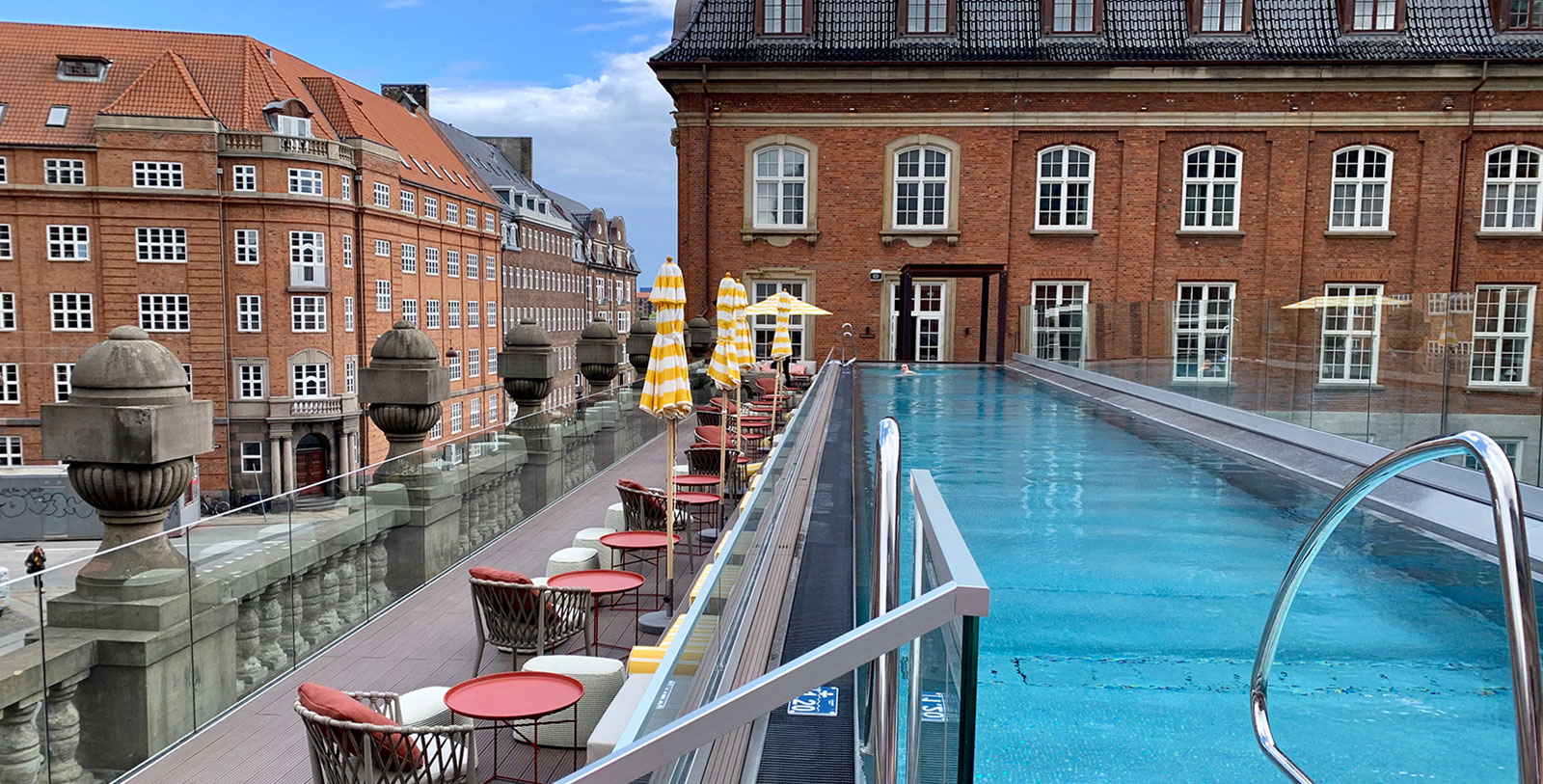 Image of rooftop pool at Villa Copenhagen, a member of Historic Hotels Worldwide since 2019, located in Copenhagen, Denmark