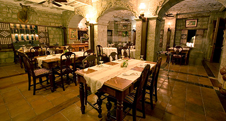 Dining at
Las Casas Filipinas de Acuzar
in Bagac