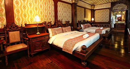 Accommodations:
Las Casas Filipinas de Acuzar
in Bagac