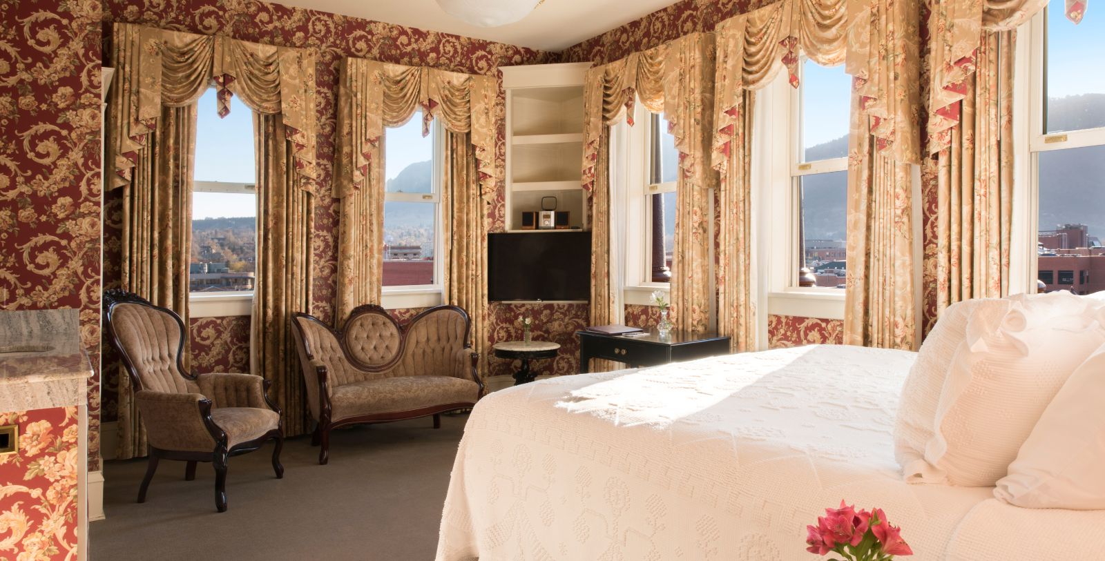 Image of Historic King Guestroom Interior, Hotel Boulderado in Boulder, Colorado, 1909, Member of Historic Hotels of America, Accommodations