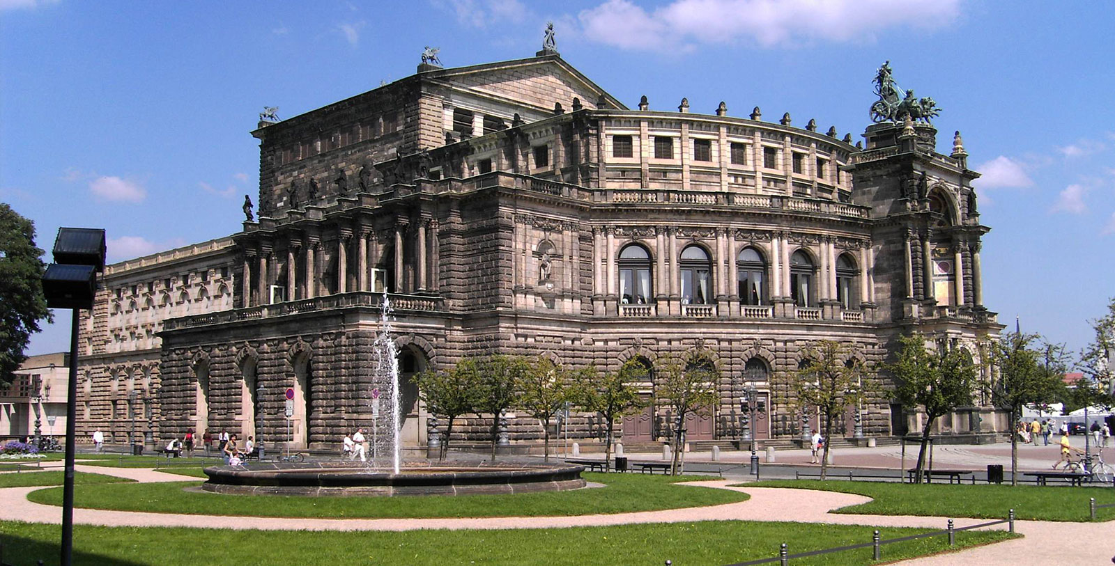 Experience a thrilling theatrical performance at the Semper Opera Dresden.