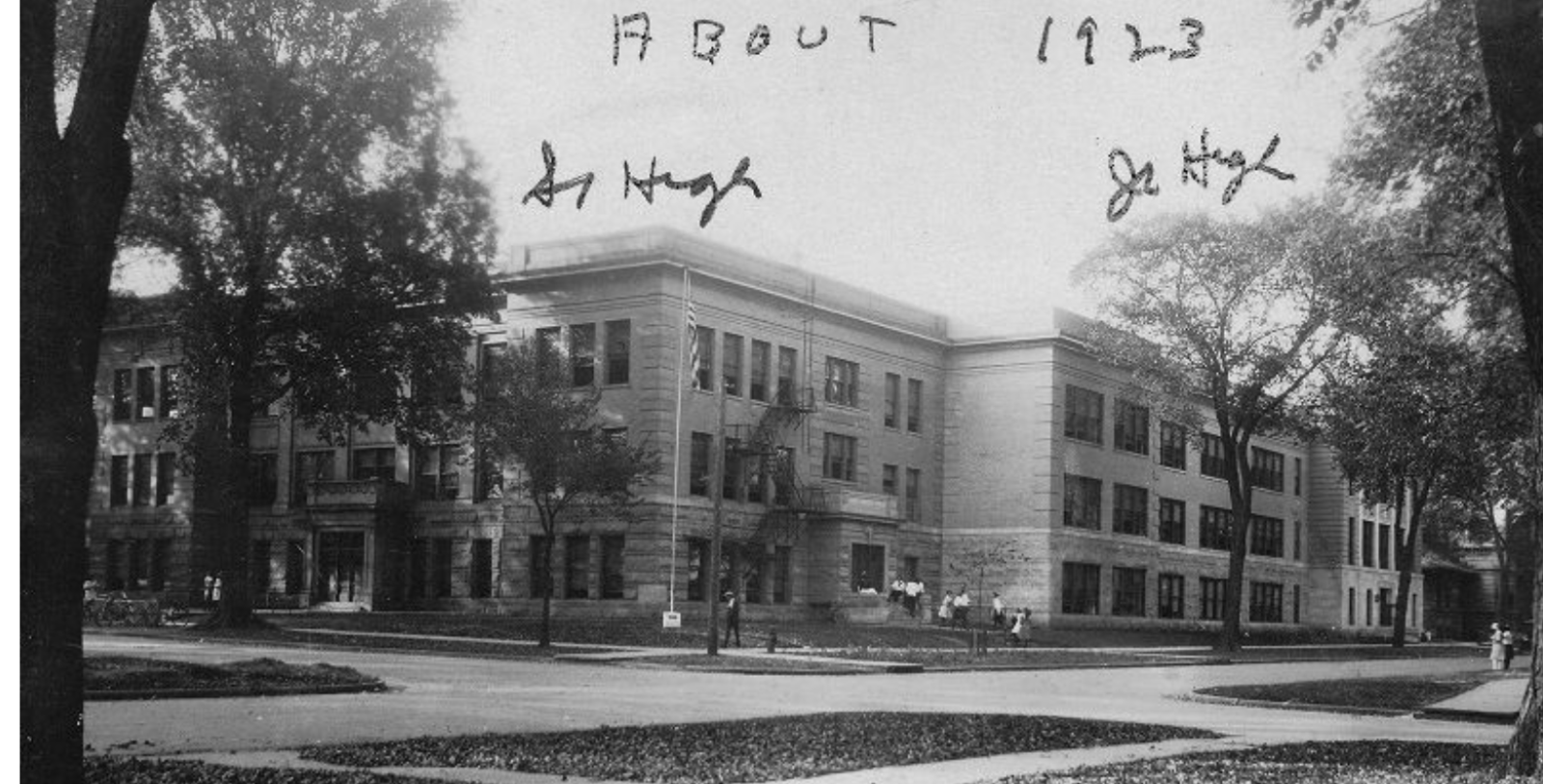 Image of historic junior high school at Hotel Grinnell, in Grinnell, Iowa, opened in 1921 and a member of Historic Hotels of America since 2023.