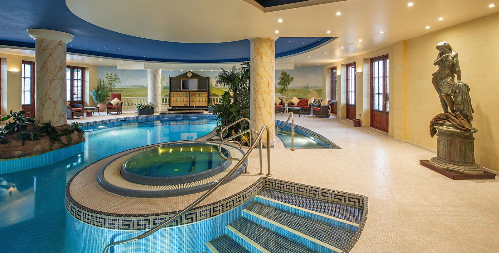 Image of Hotel Spa and Swimming Pool, The K Club, 550, Member of Historic Hotels Worldwide, in Straffan, County Kildare, Ireland, Spa