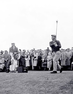Historical Image of Arnold Palmer at the British Open, Old Course Hotel, Golf Resort & Spa, 1852, Member of Historic Hotels of America, in St Andrews, Scotland, United Kingdom.