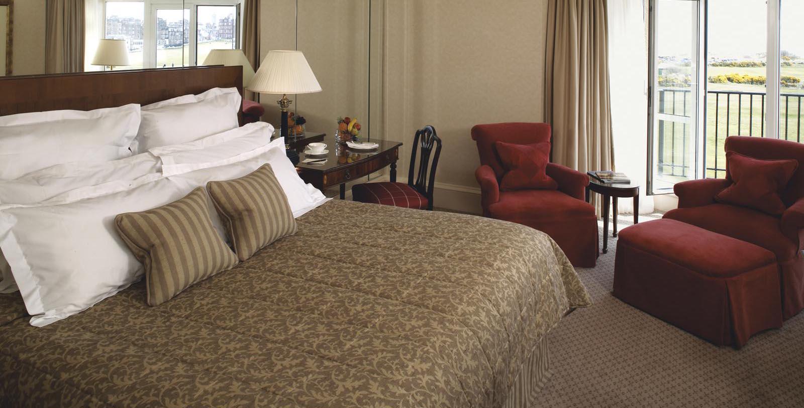 Image of Guestroom Interior Old Course Hotel, Golf Resort & Spa, 15th Century, Member of Historic Hotels Worldwide, in St. Andrews, Scotland, Location