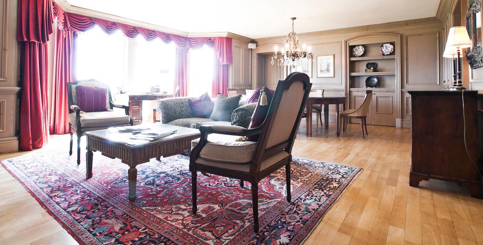 Image of Lounge Area Old Course Hotel, Golf Resort & Spa, 15th Century, Member of Historic Hotels Worldwide, in St. Andrews, Scotland, Discover