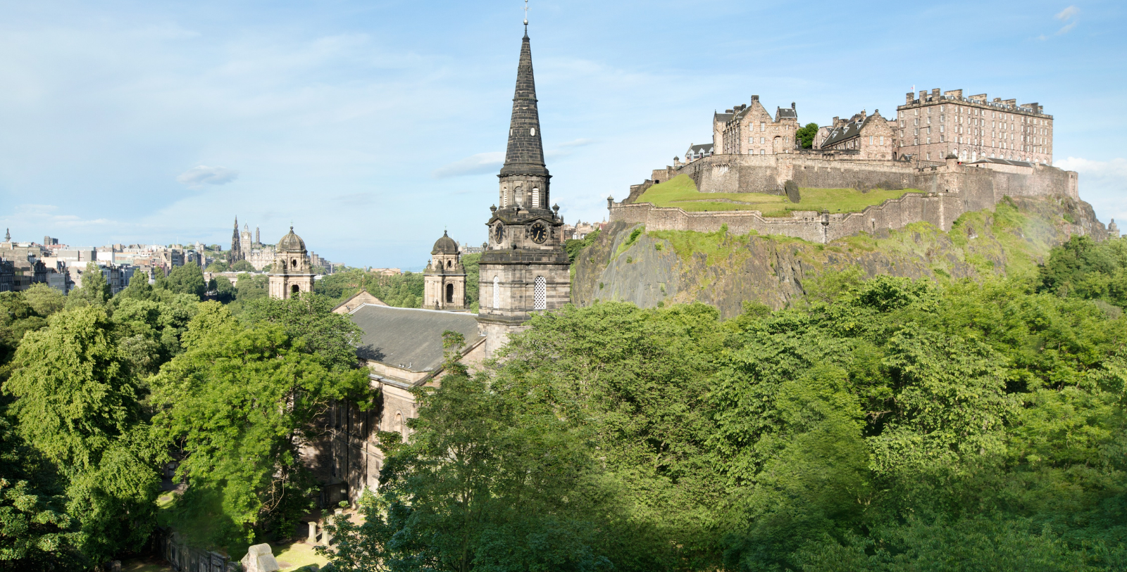 Explore Edinburgh Castle nearby.