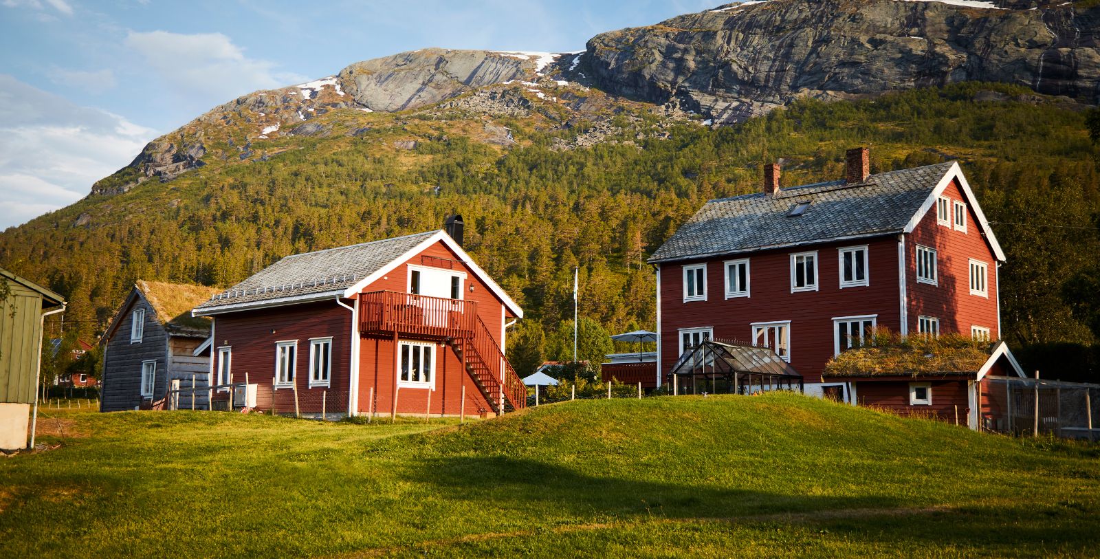 Flatheim, located in Western Norway along the National Scenic Route.